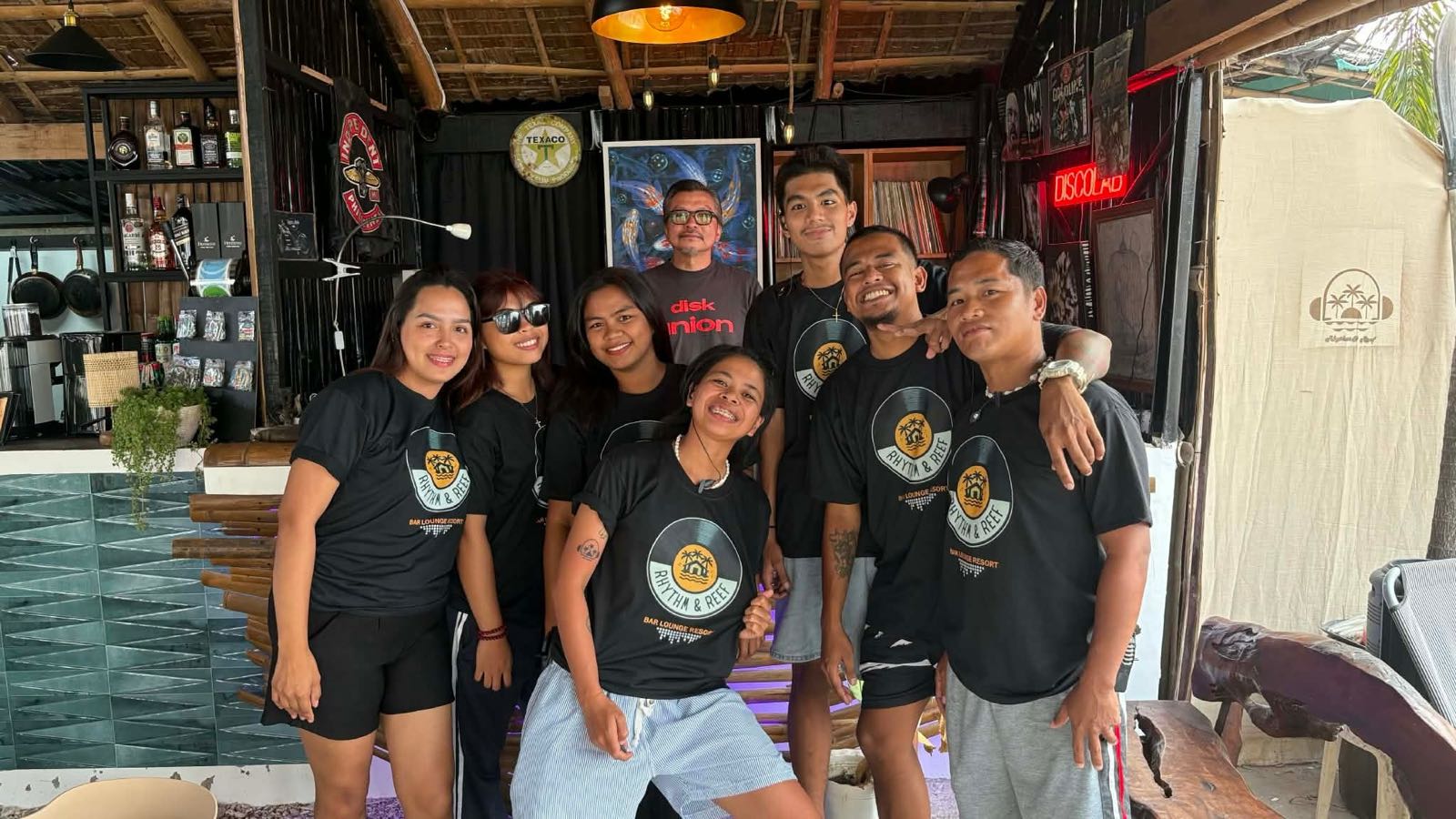 The Rhythm and Reef crew gathered together